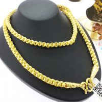 สร้อยคอ สามห่วงแน่นตัดลาย