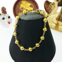 สร้อยข้อมือเด็ก ปะคำคั่นโซ่ห้อยหัวใจ