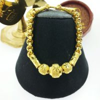 สร้อยข้อมือ ซีดีคั่นเลสปะคำห้อยหัวใจ