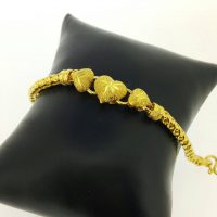 สร้อยข้อมือกระดูกงูเลสหัวใจ